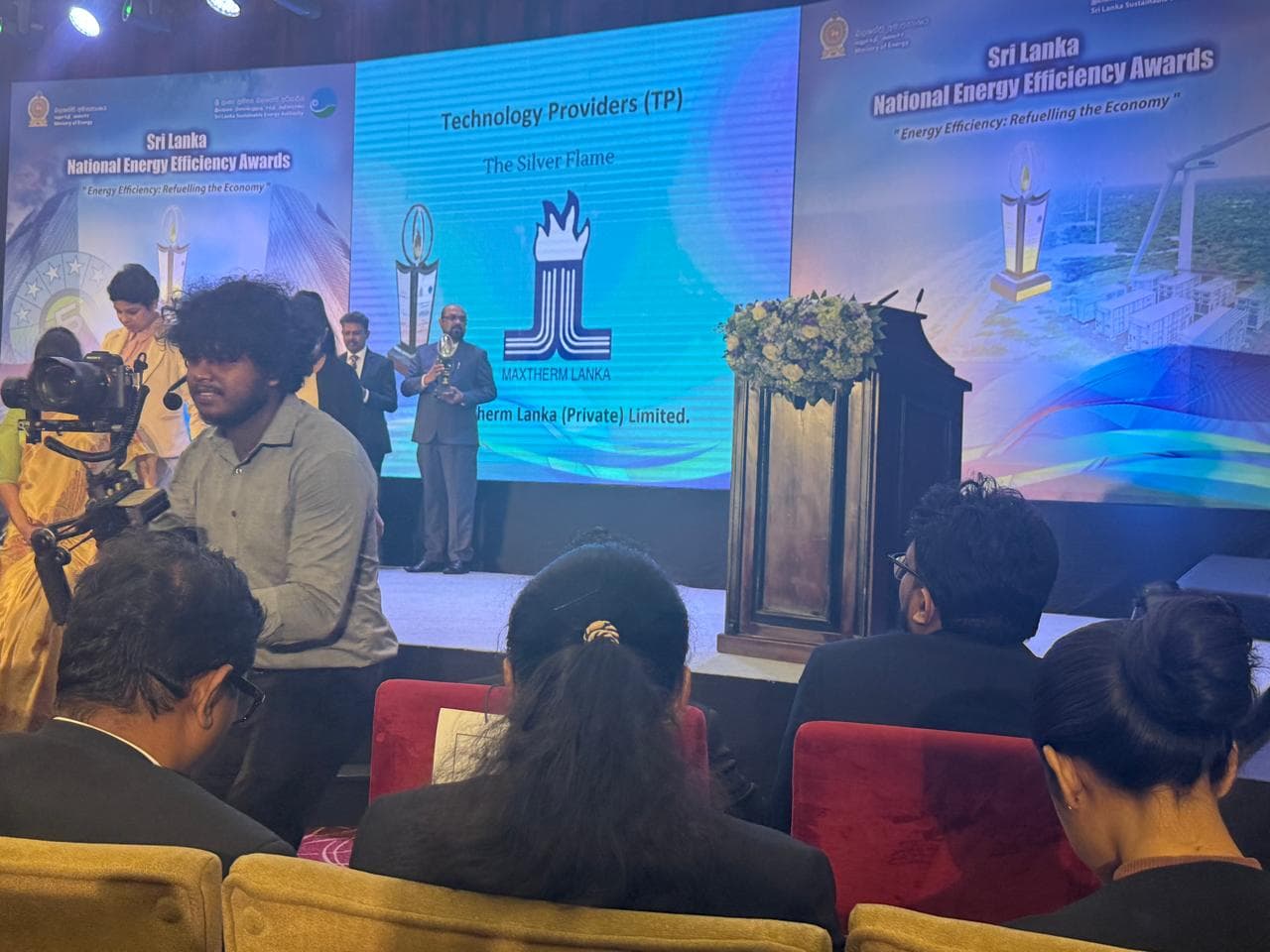 Silver Flame Award ceremony presentation