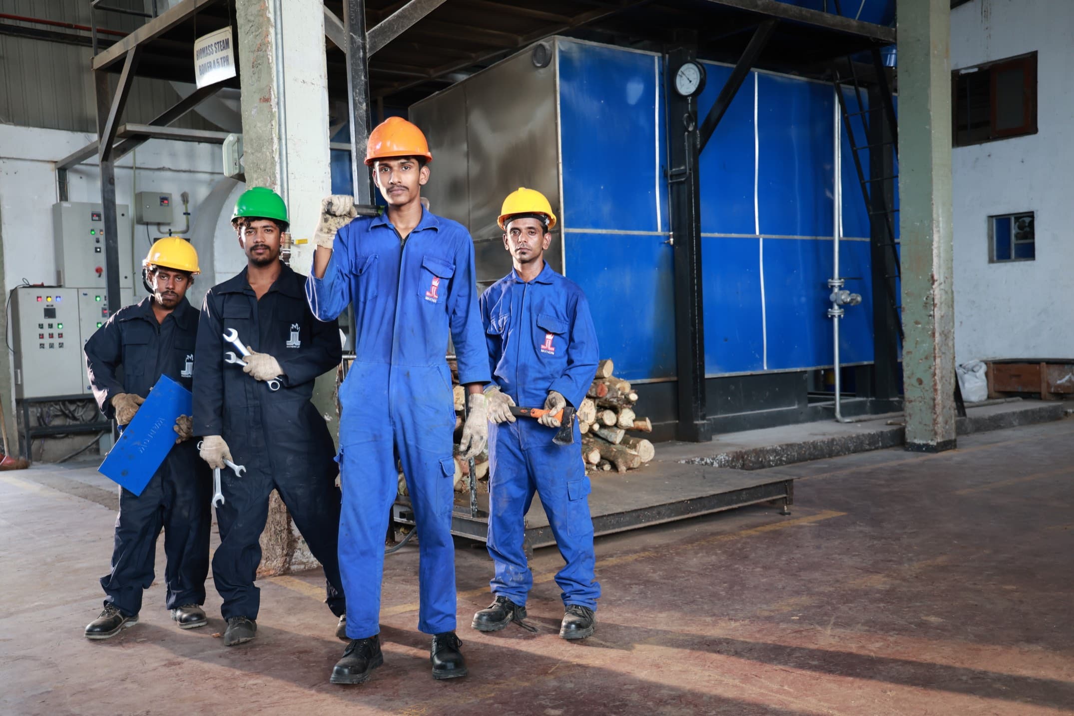 Industrial process heat system in operation