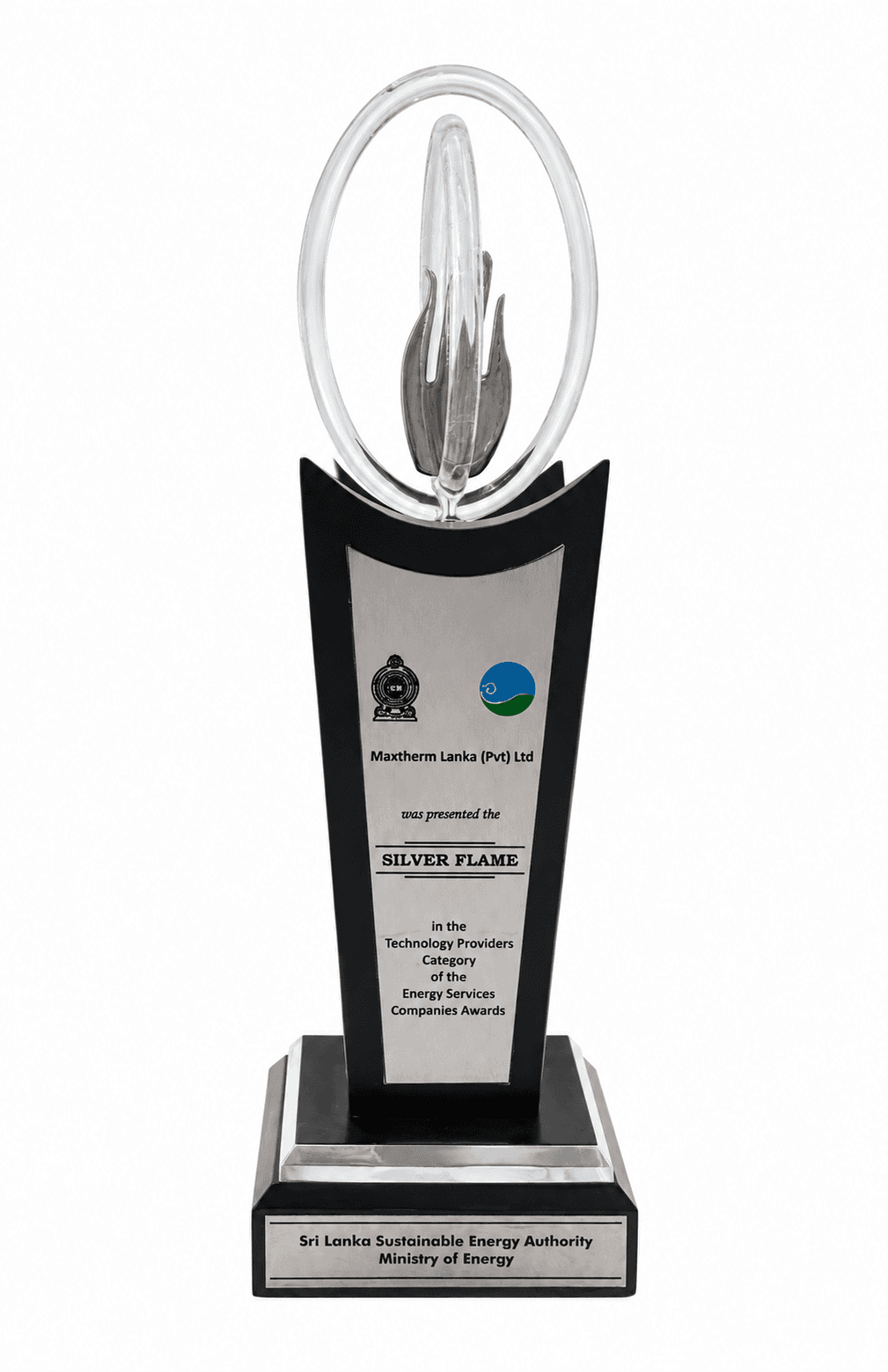 The Silver Flame trophy awarded to Maxtherm Lanka